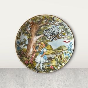 Alice in wonderland vintage plate